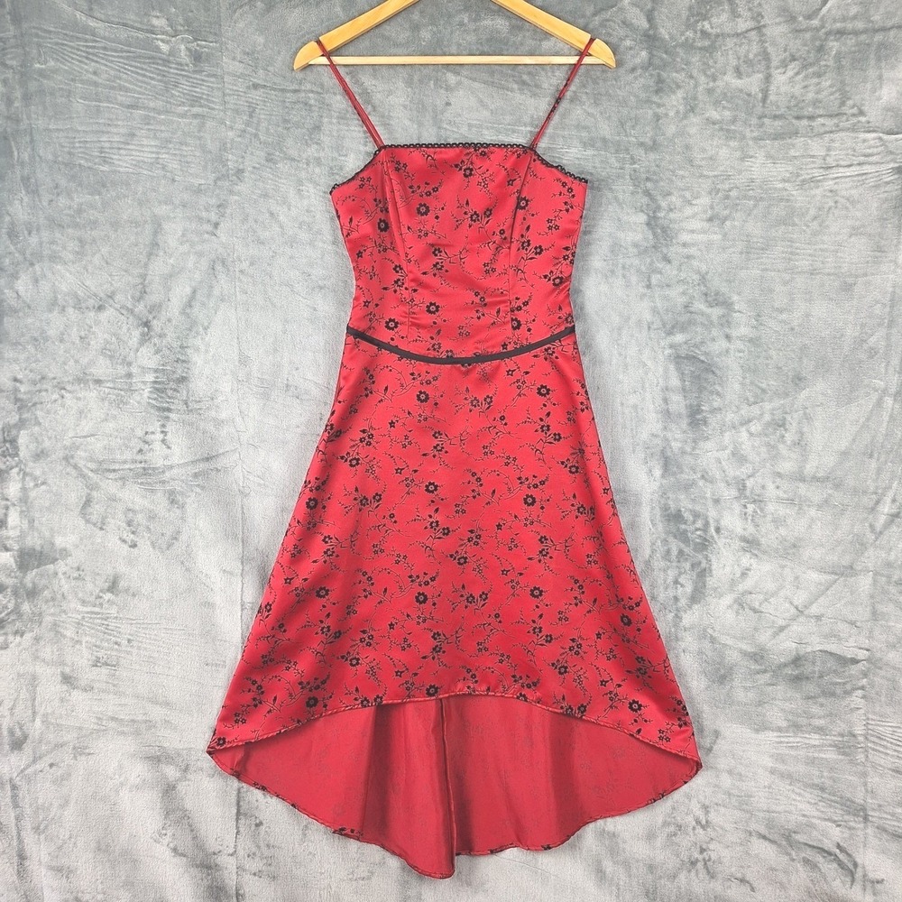 Vintage Womens Dress 5/6 Y2K Velvet Burnout Whimsigoth Fairy Grunge Hoco Gala